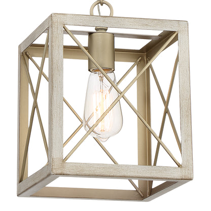 Alodie 1-Light Lantern Square Pendant UL Listed