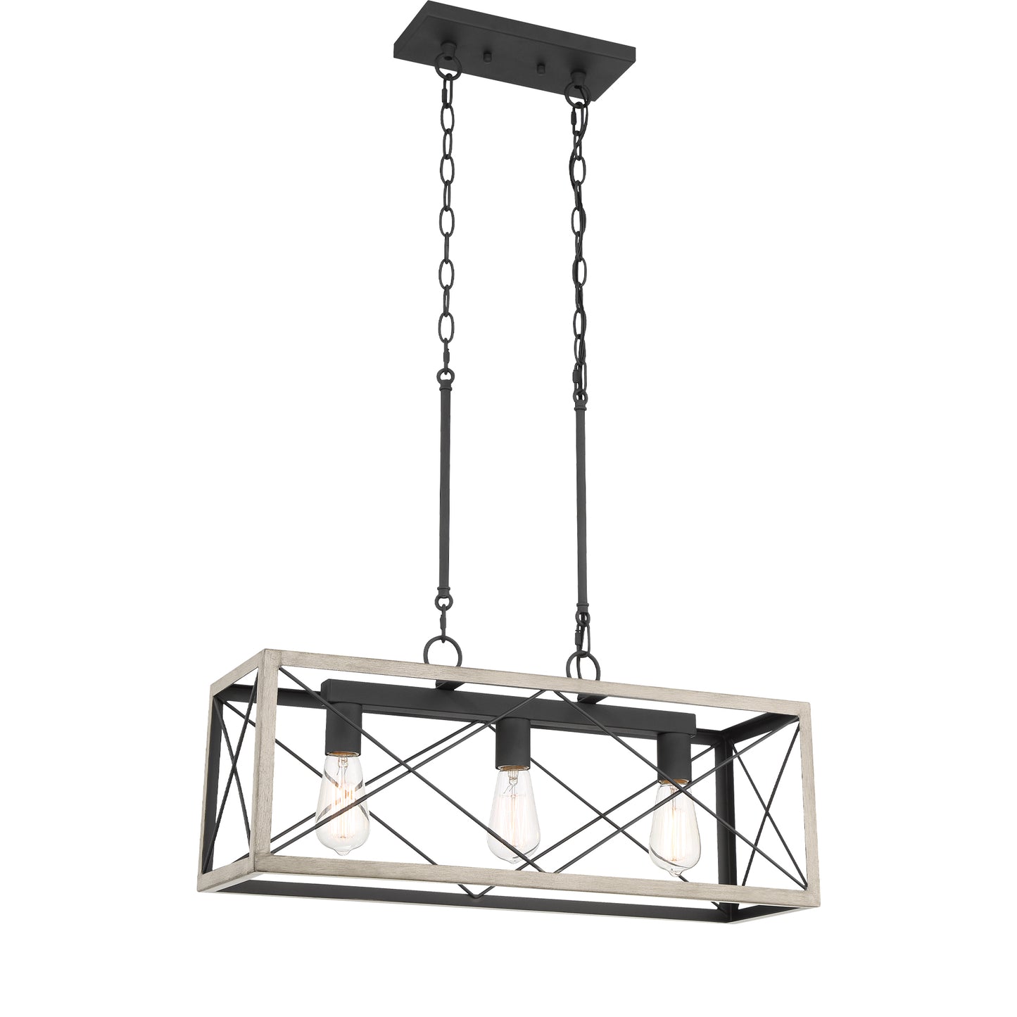 Alodie 3-Light Kitchen Island Rectangle Pendant UL Listed