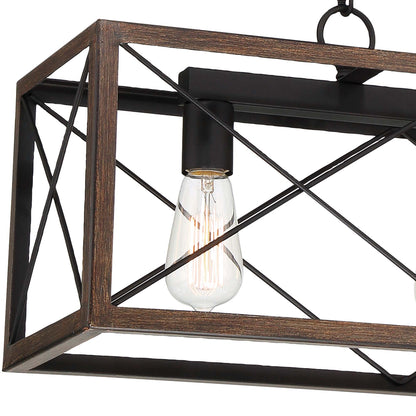 Alodie 3-Light Kitchen Island Rectangle Pendant UL Listed