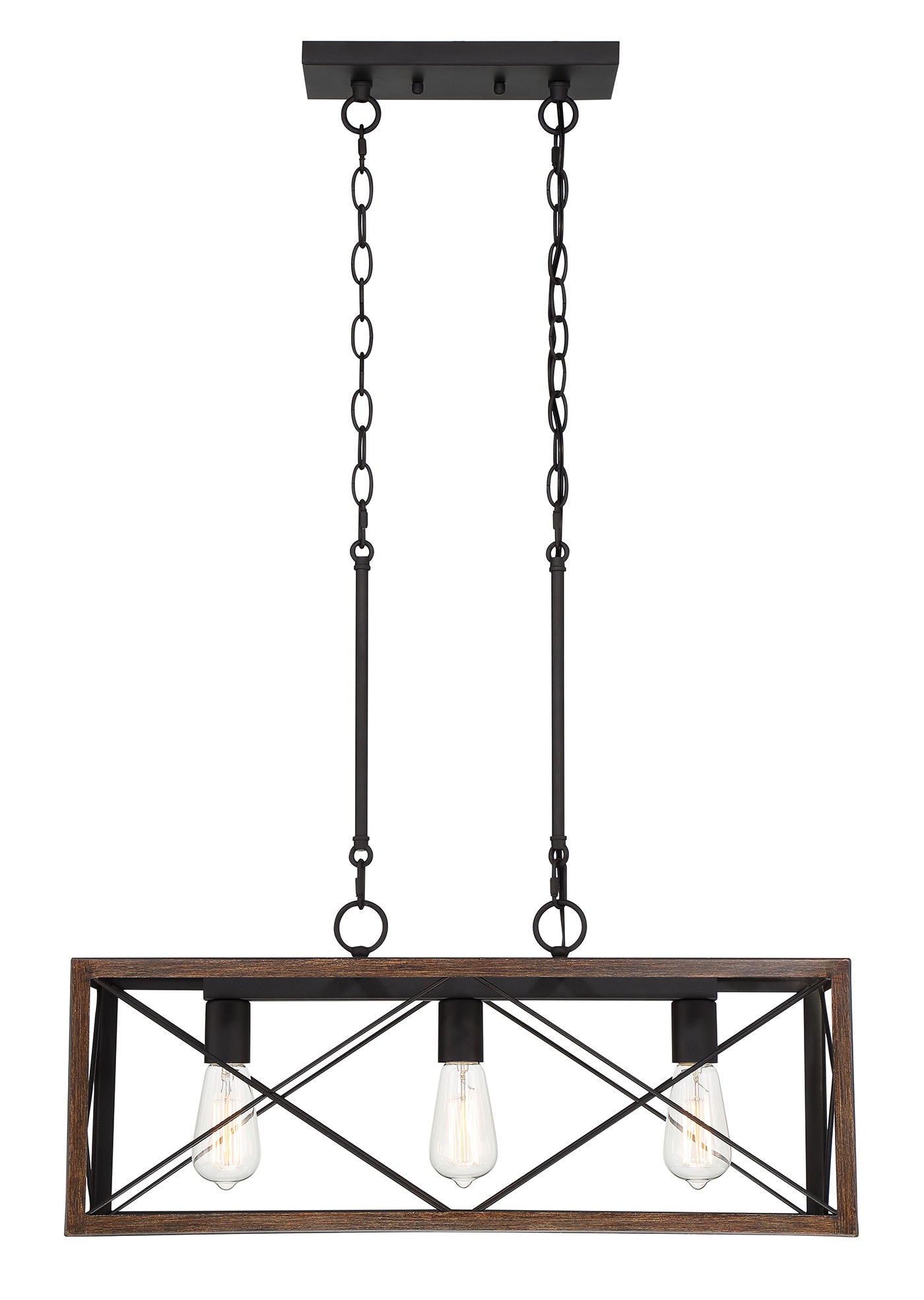 Alodie 3-Light Kitchen Island Rectangle Pendant UL Listed