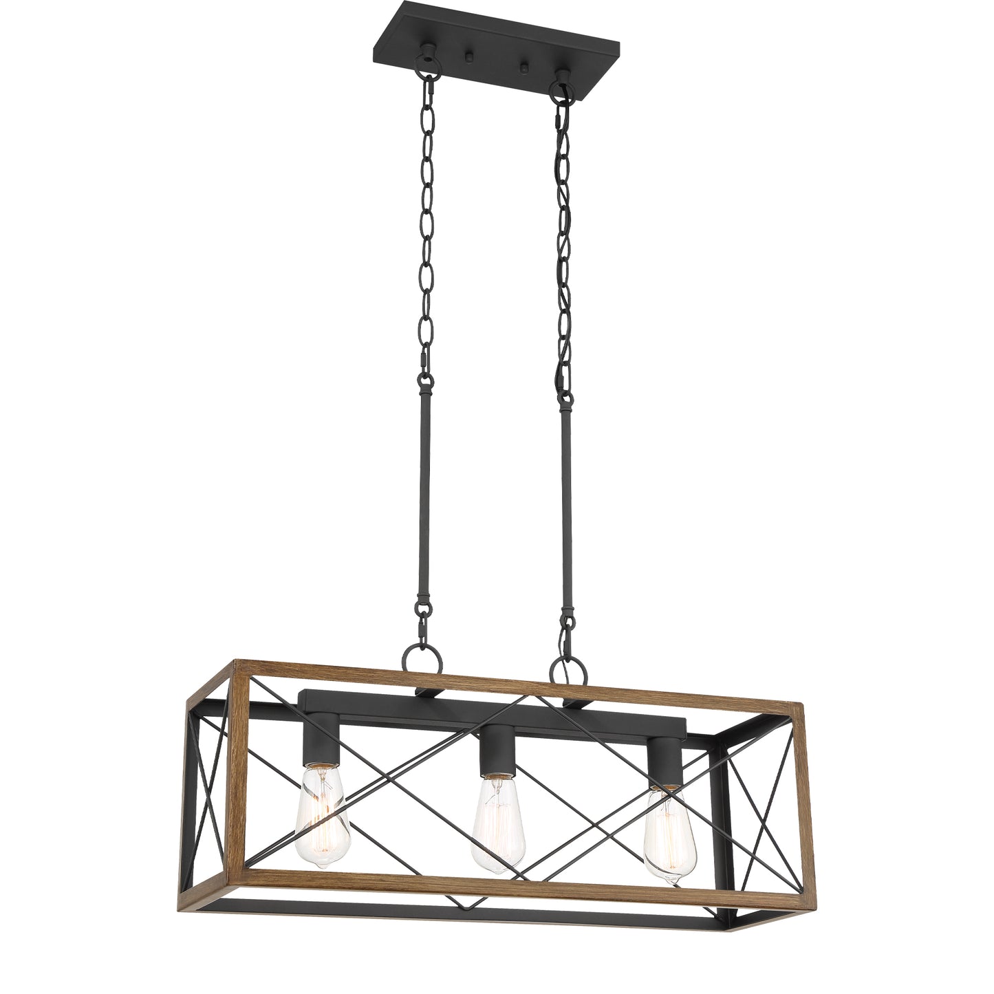 Alodie 3-Light Kitchen Island Rectangle Pendant UL Listed