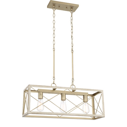 Alodie 3-Light Kitchen Island Rectangle Pendant UL Listed