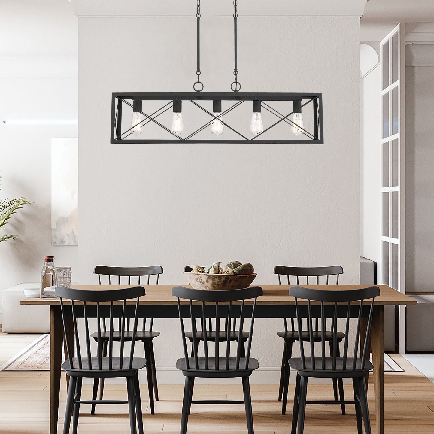 Alodie 5-Light Linear Kitchen Island Pendant UL Listed