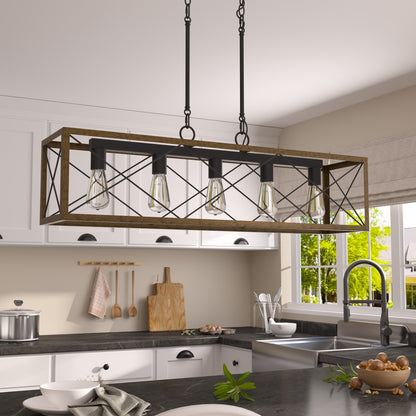 Alodie 5-Light Linear Kitchen Island Pendant UL Listed