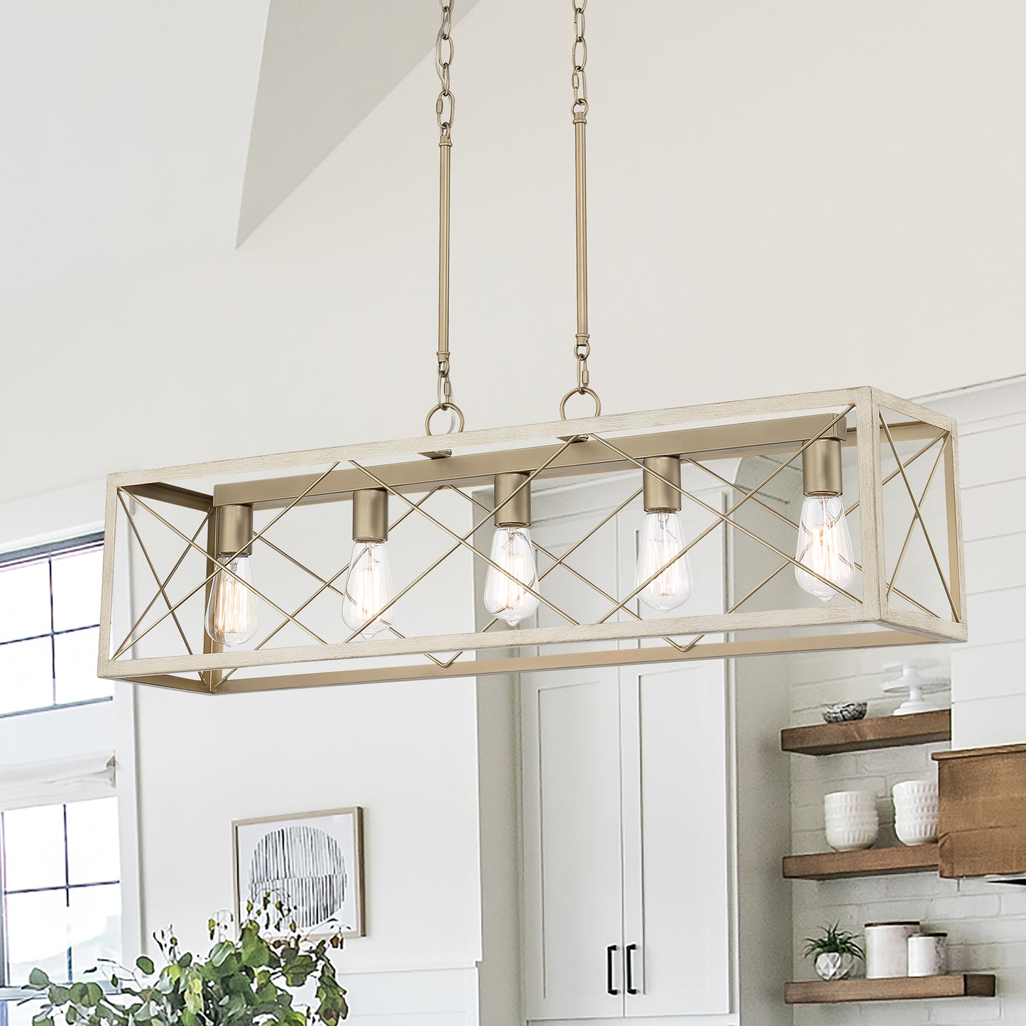 Alodie 5-Light Linear Kitchen Island Pendant UL Listed