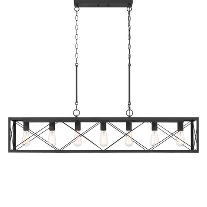 Alodie 7-Light Linear Rectangle Pendant UL Listed