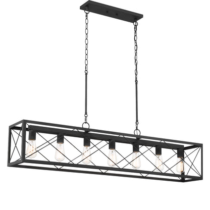 Alodie 7-Light Linear Rectangle Pendant UL Listed