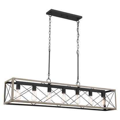 Alodie 7-Light Linear Rectangle Pendant UL Listed