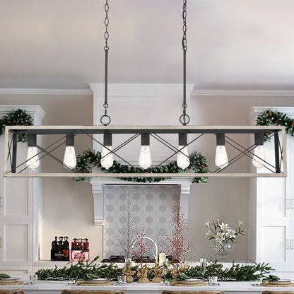 Alodie 7-Light Linear Rectangle Pendant UL Listed