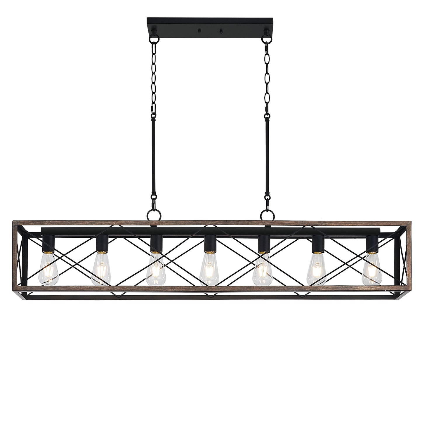 Alodie 7-Light Linear Rectangle Pendant UL Listed