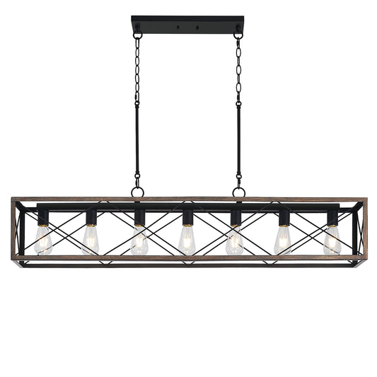 Alodie 7-Light Linear Rectangle Pendant UL Listed