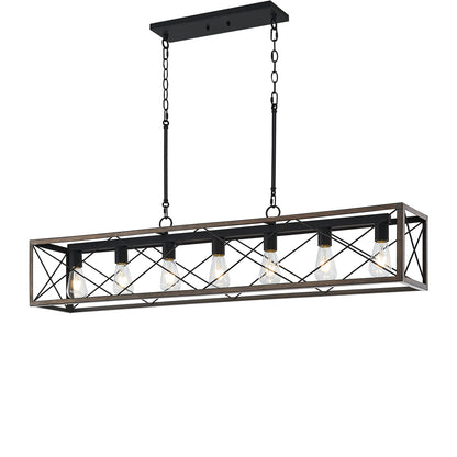 Alodie 7-Light Linear Rectangle Pendant UL Listed