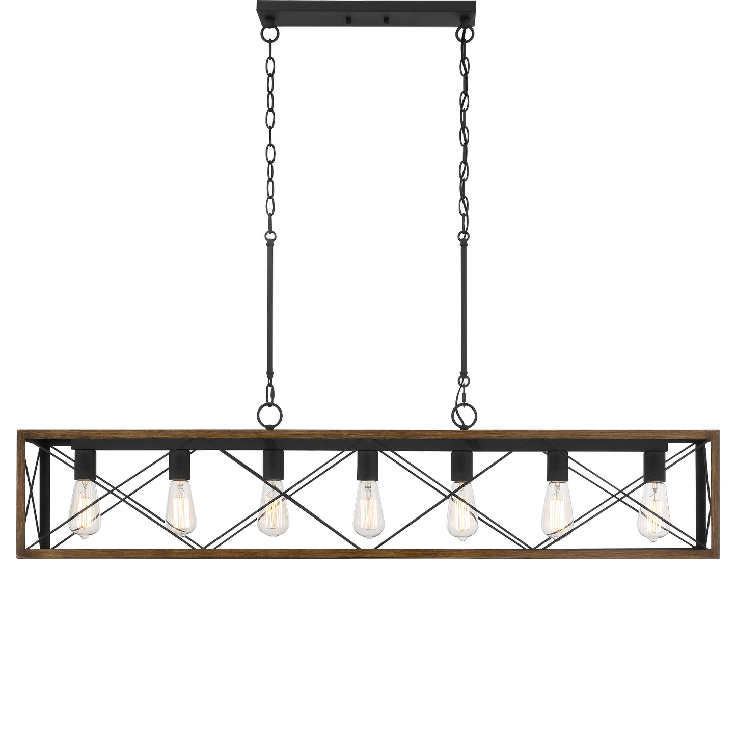 Alodie 7-Light Linear Rectangle Pendant UL Listed