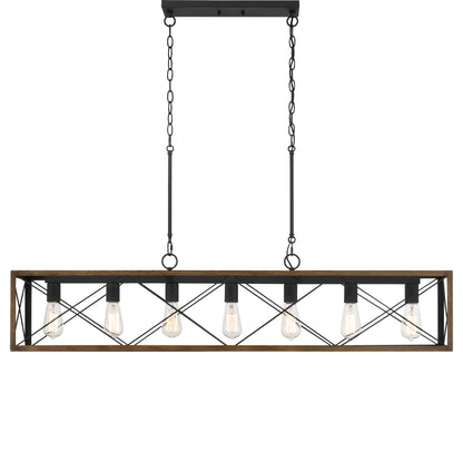 Alodie 7-Light Linear Rectangle Pendant UL Listed