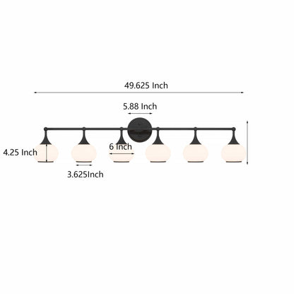6 - Light Dimmable Vanity Light