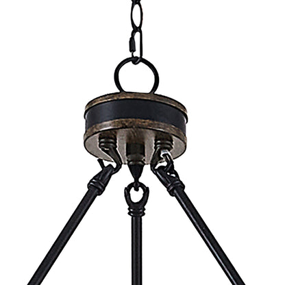 Jasper 18-Light Wagon Wheel Tiered Chandelier with Wood Accents UL Listed