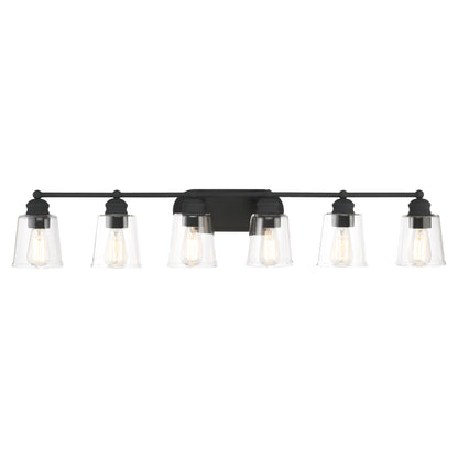 Virden 6-Light Black Bathroom Vanity Light