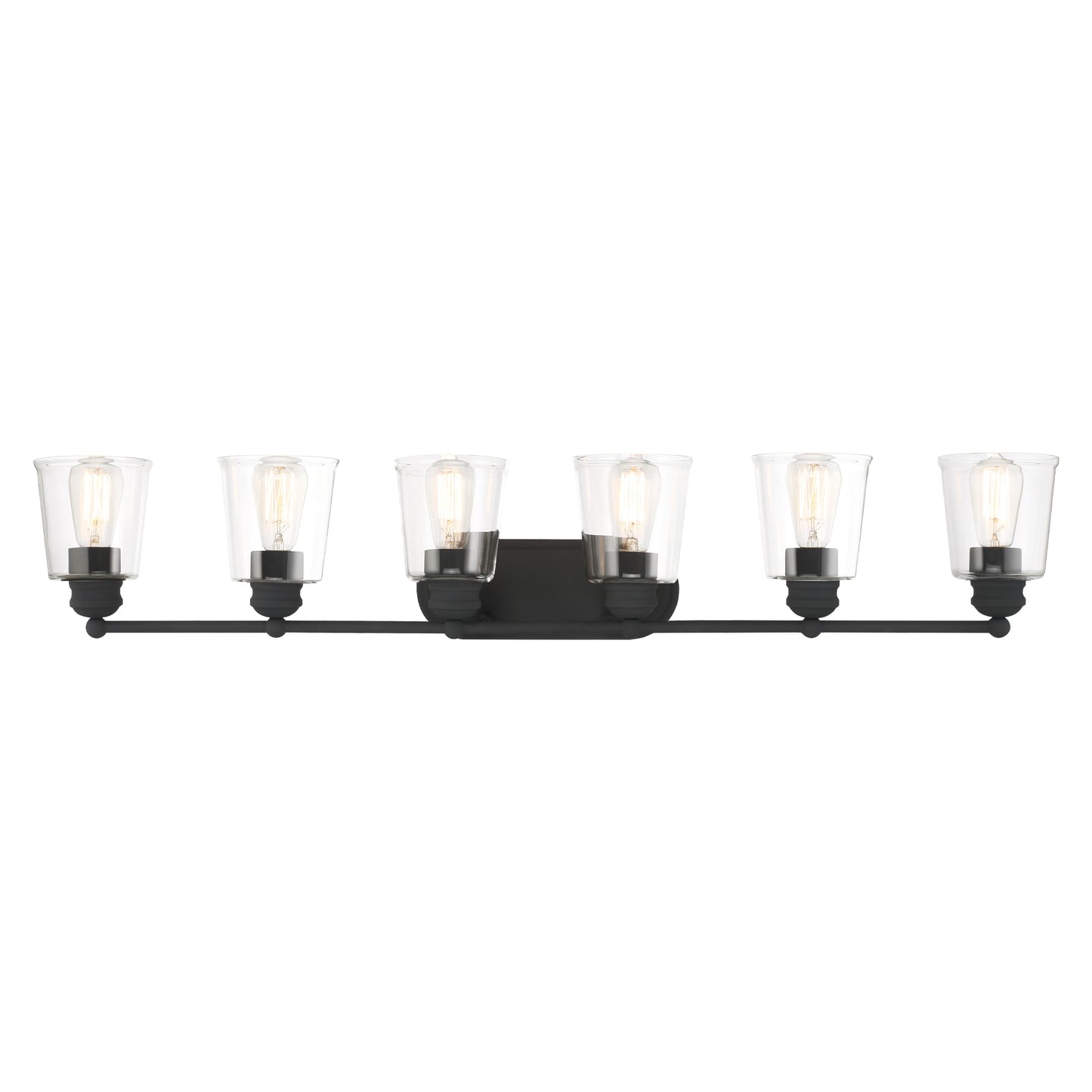 Virden 6-Light Black Bathroom Vanity Light