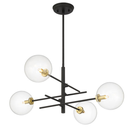 Darell 4-Light Sputnik Modern Linear Chandelier