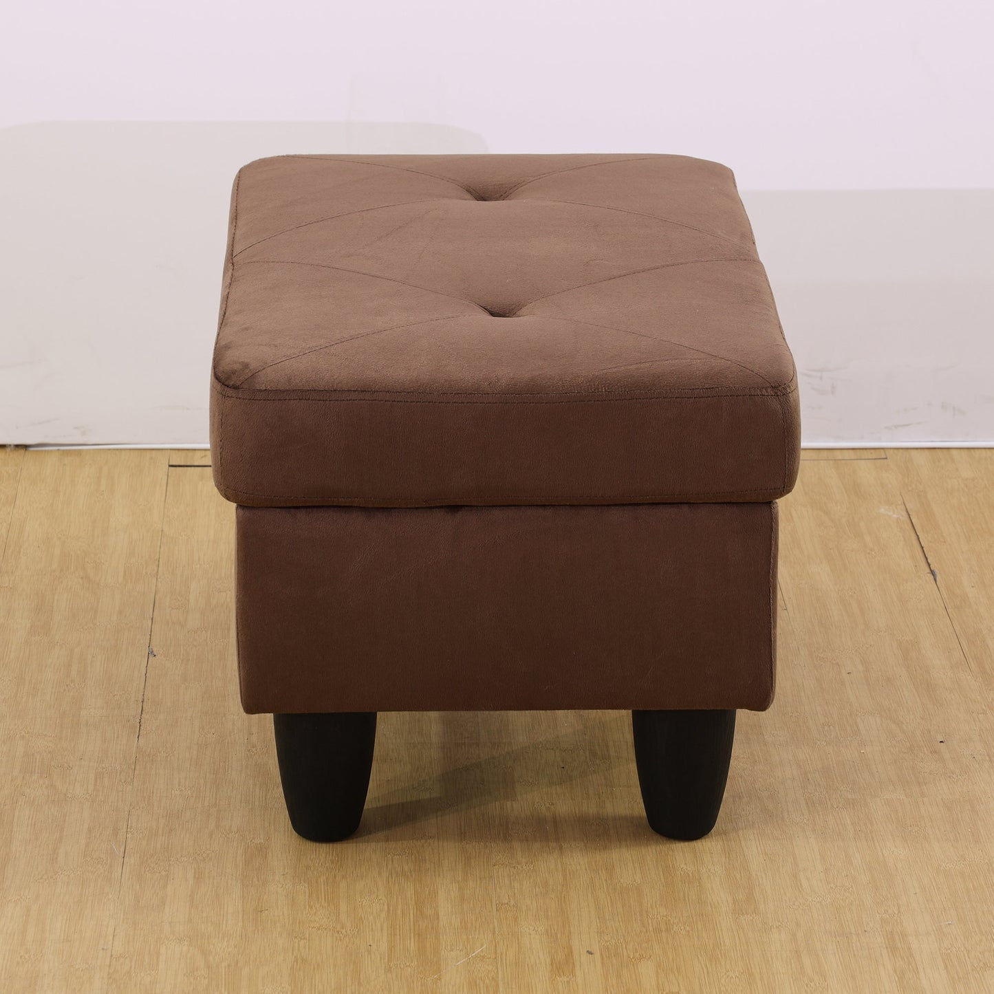 Enfield Rectangle Solid Colour Storage Ottoman