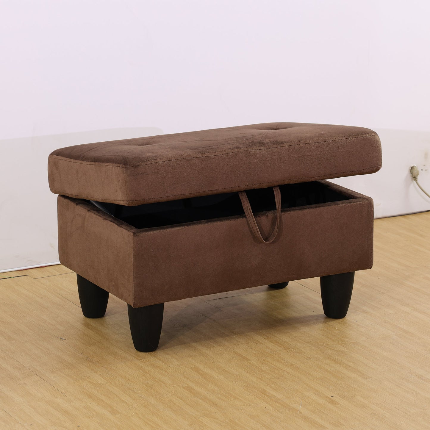 Enfield Rectangle Solid Colour Storage Ottoman