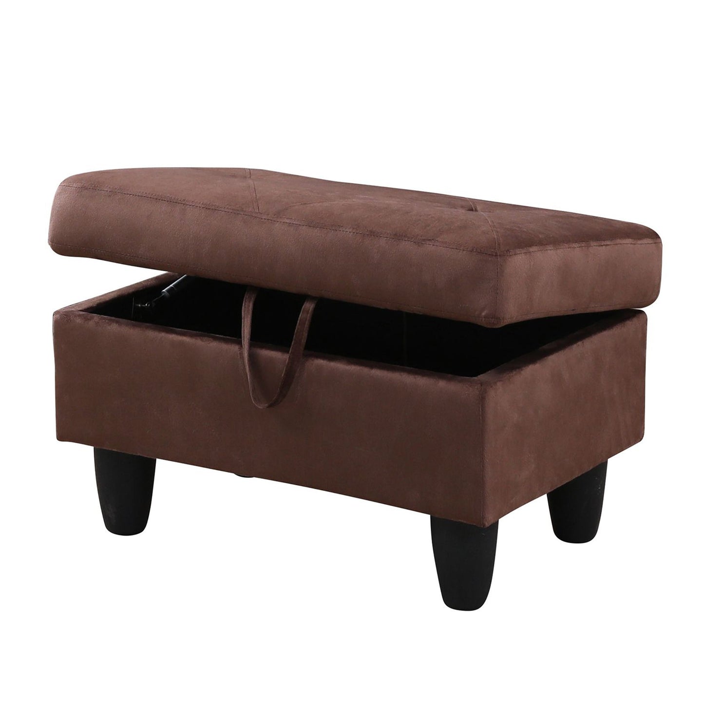 Enfield Rectangle Solid Colour Storage Ottoman