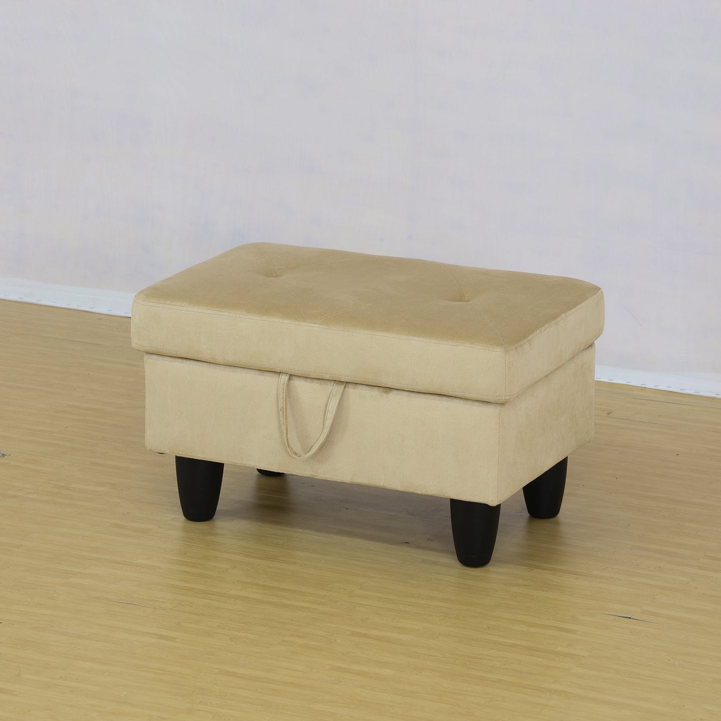 Enfield Rectangle Solid Colour Storage Ottoman