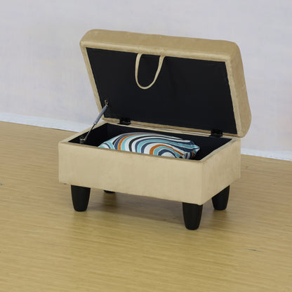 Enfield Rectangle Solid Colour Storage Ottoman