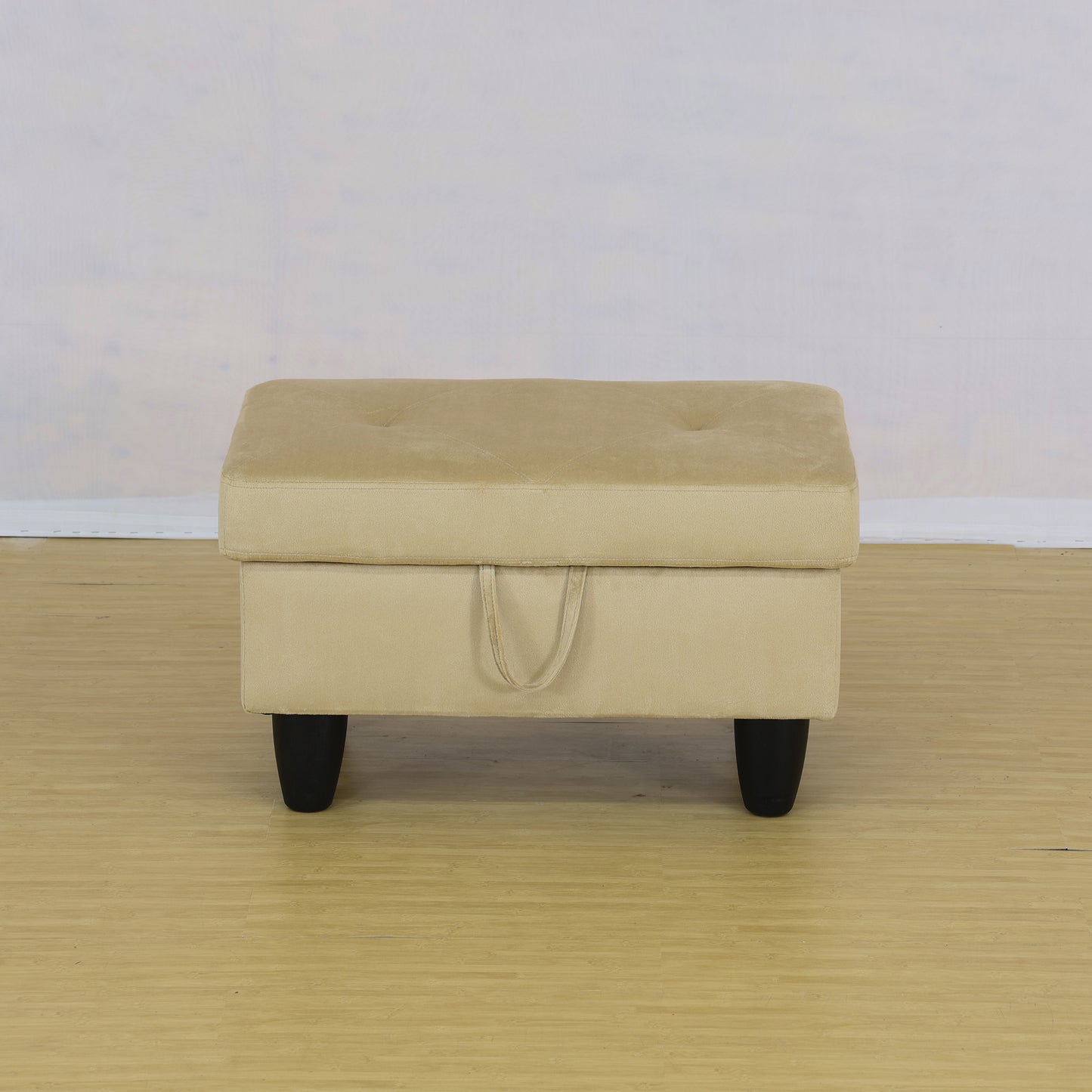 Enfield Rectangle Solid Colour Storage Ottoman