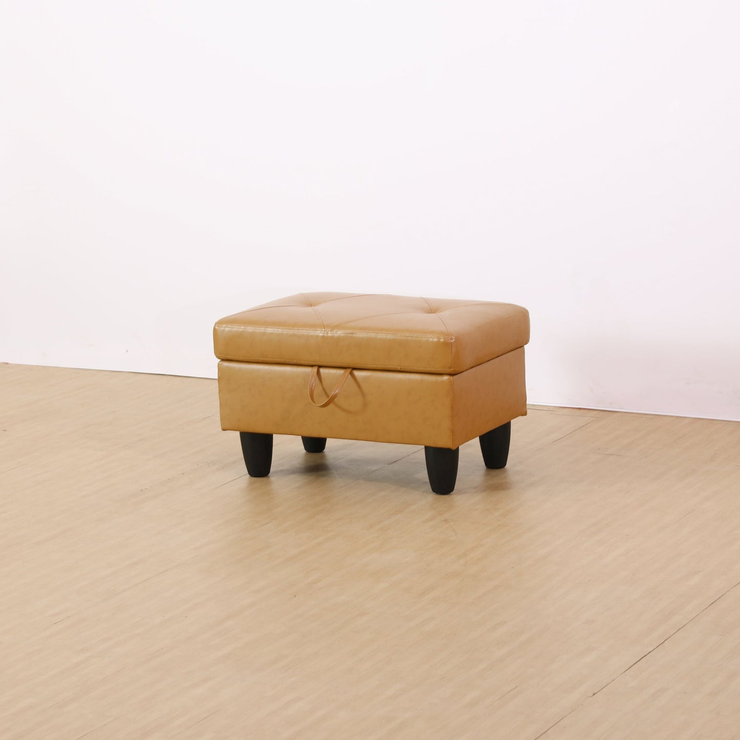 Enfield Faux Leather Storage Ottoman