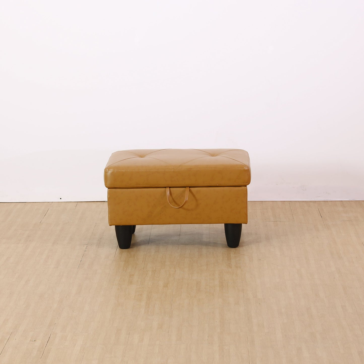 Enfield Faux Leather Storage Ottoman