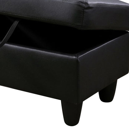 Enfield Faux Leather Storage Ottoman