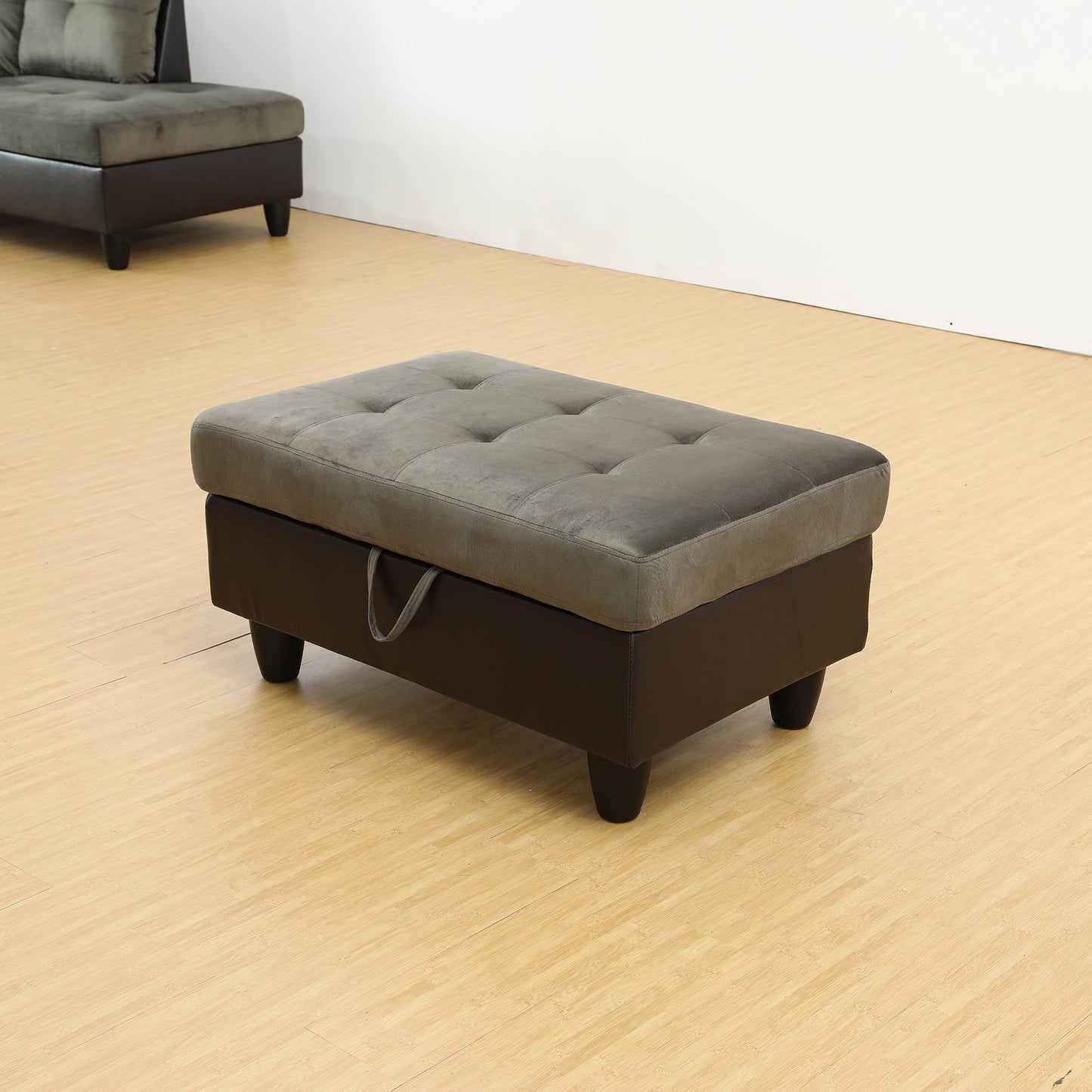 Indio Fabric Upholstered Storage Ottoman