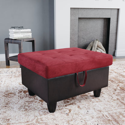 Indio Fabric Upholstered Storage Ottoman