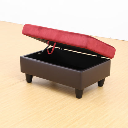 Indio Fabric Upholstered Storage Ottoman