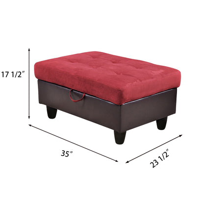 Indio Fabric Upholstered Storage Ottoman