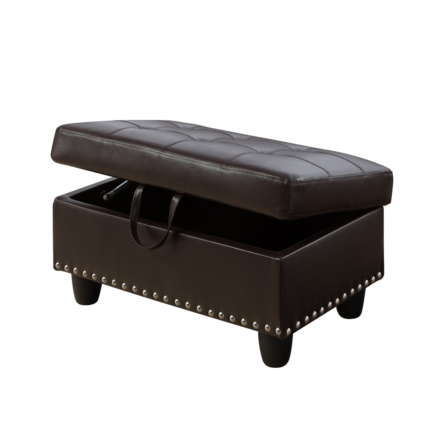 Blaise Faux Leather Upholstered Storage Ottoman