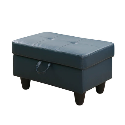 Brighton Faux Leather Storage Ottoman