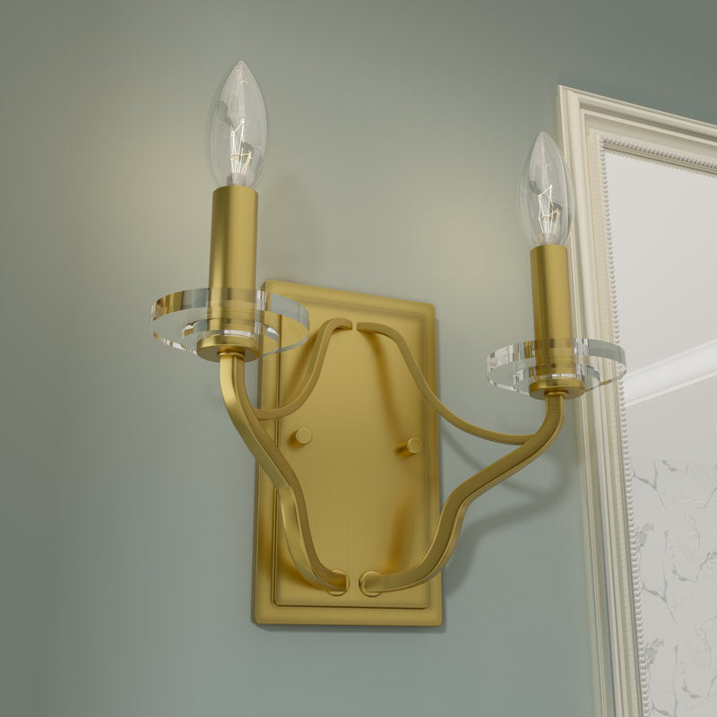 2 light candle wall sconce (2) by ACROMA