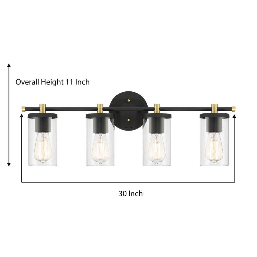 Applique de chambre à coucher moderne à 4 lampes Iria