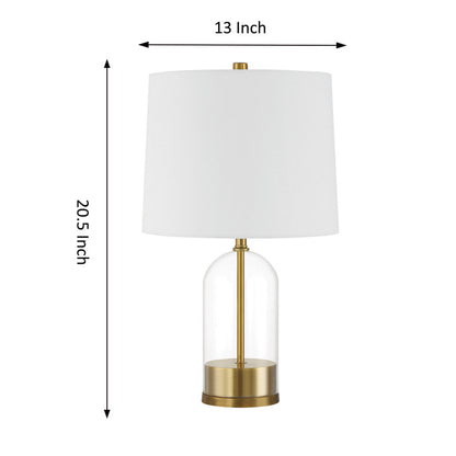 Lampe de table Smyrna à 1 ampoule en verre doré (lot de 2)