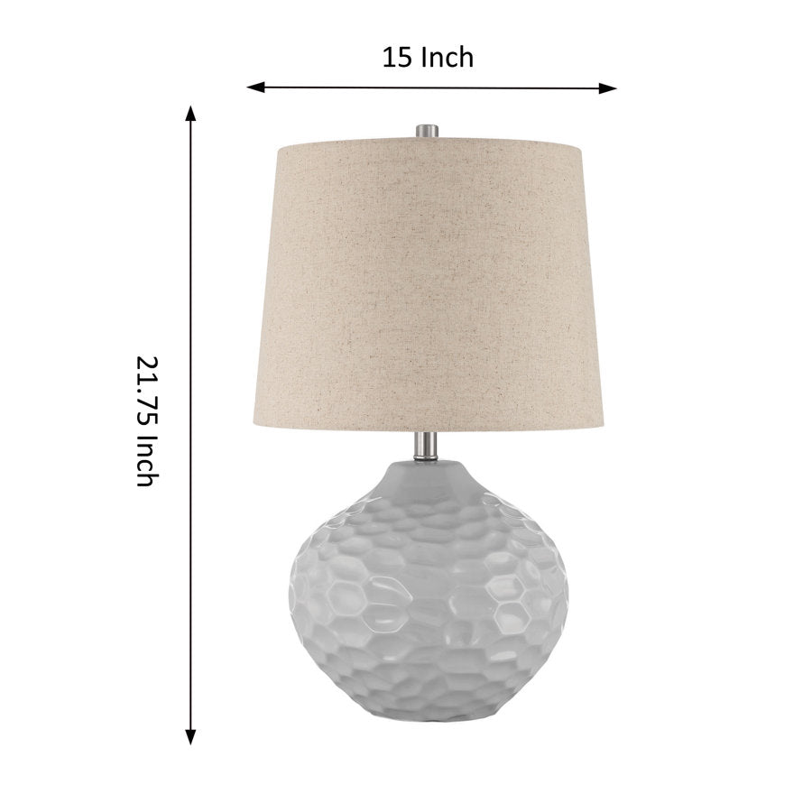 Aelis 1-Light Gray Table Lamp (Set of 2)