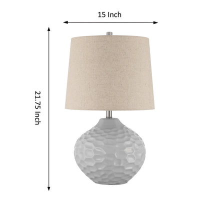 Aelis 1-Light Gray Table Lamp (Set of 2)