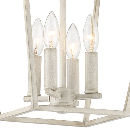 Arlington 4-Light Lantern Geometric Chandelier UL Listed