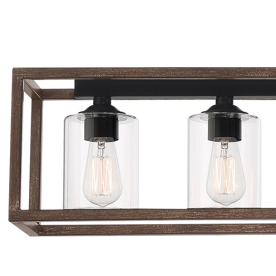 Lustre rectangulaire à 7 lumières pour îlot de cuisine Greeley