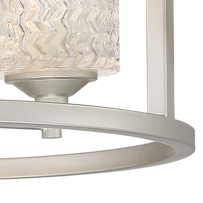 Annie 3-Light Glass Semi Flush Mount