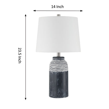 Lampe de table bleu foncé à 1 lampe Alton (lot de 2)