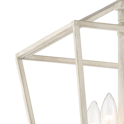 Arlington 4-Light Lantern Geometric Chandelier UL Listed