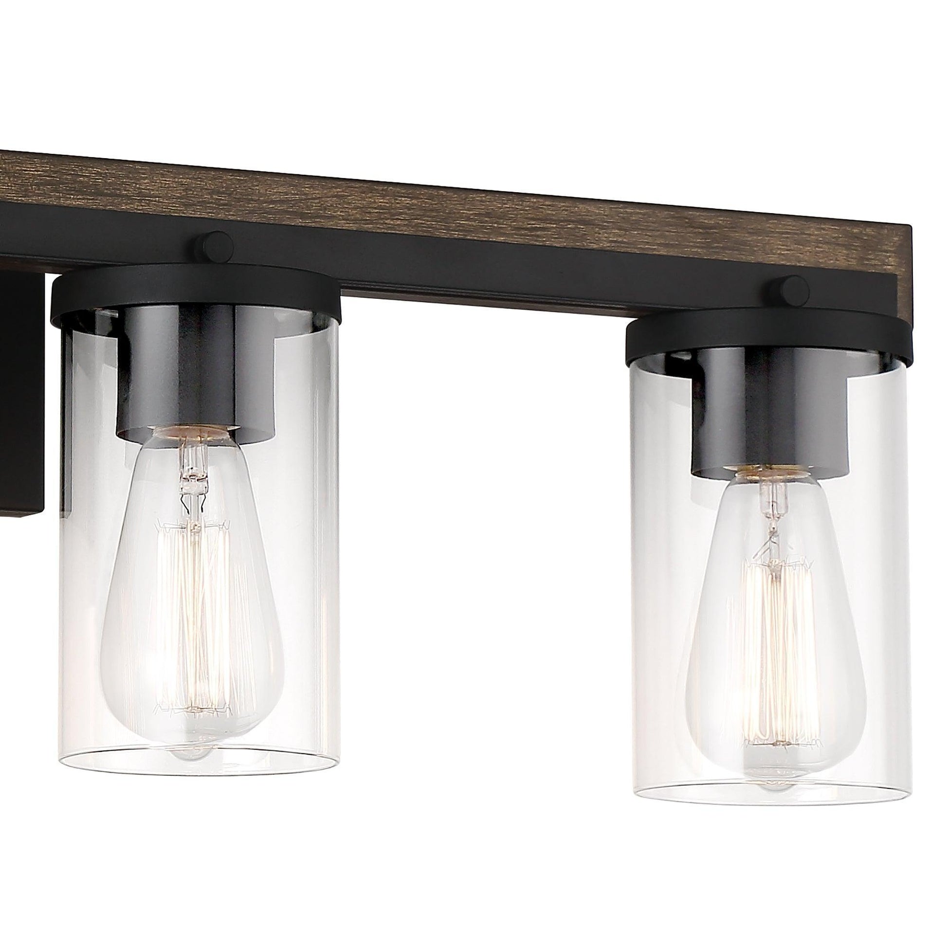 4 light weathered walnut vanity light (6) by ACROMA