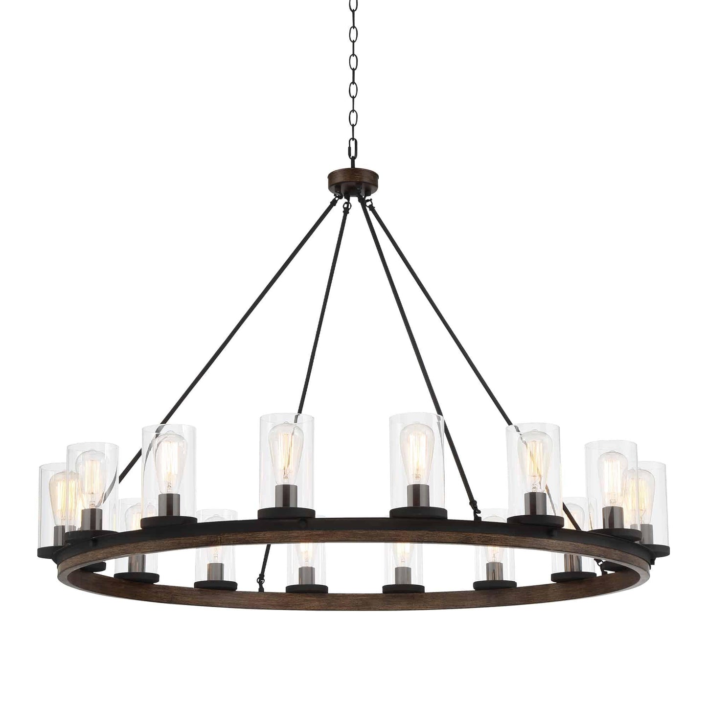 16 light wagon wheel chandelier (4) by ACROMA